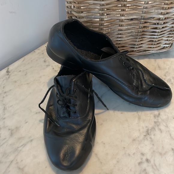 Capezio Men’s Black Leather Jazz Shoe US11 - Picture 4 of 5